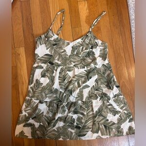 Show Me Your MuMu Green Leaf Print Mini Dress